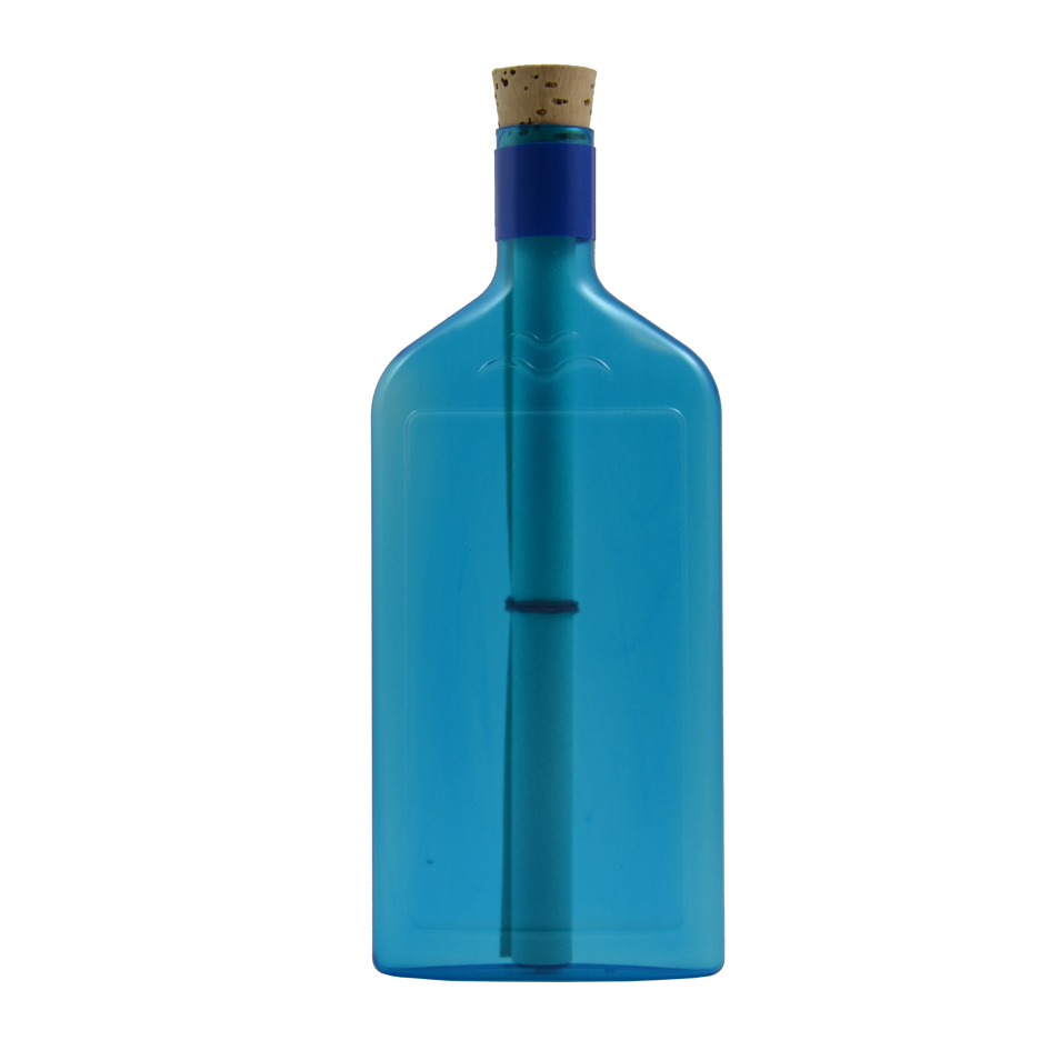 Neutrale blaue Flasche